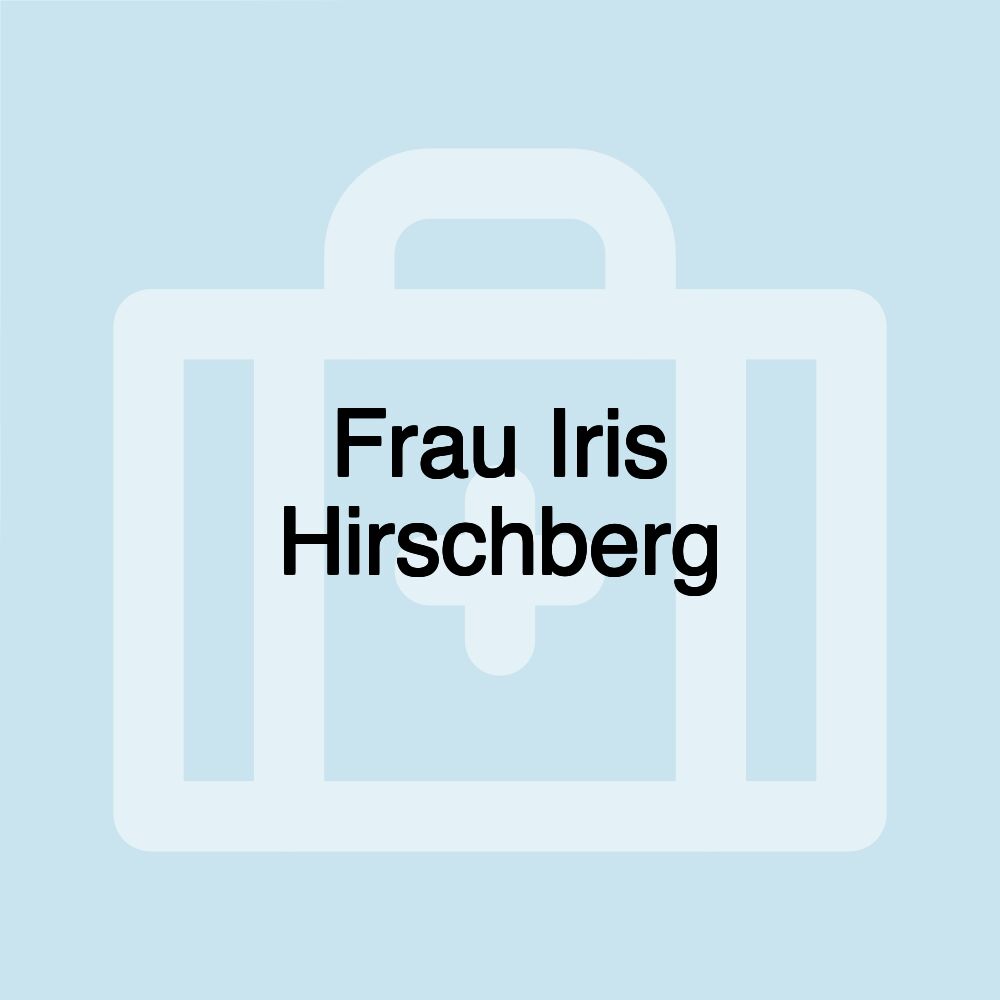 Frau Iris Hirschberg