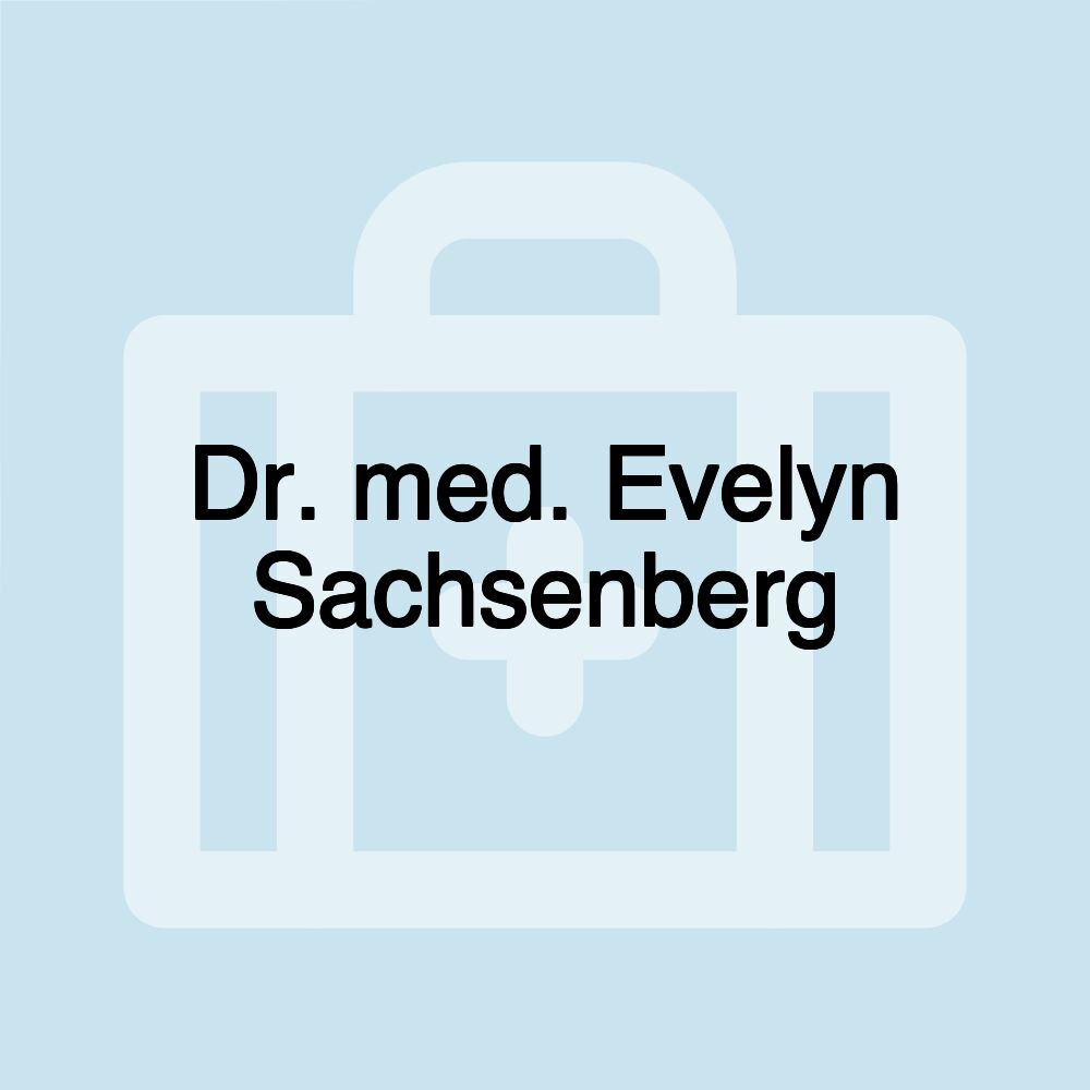 Dr. med. Evelyn Sachsenberg