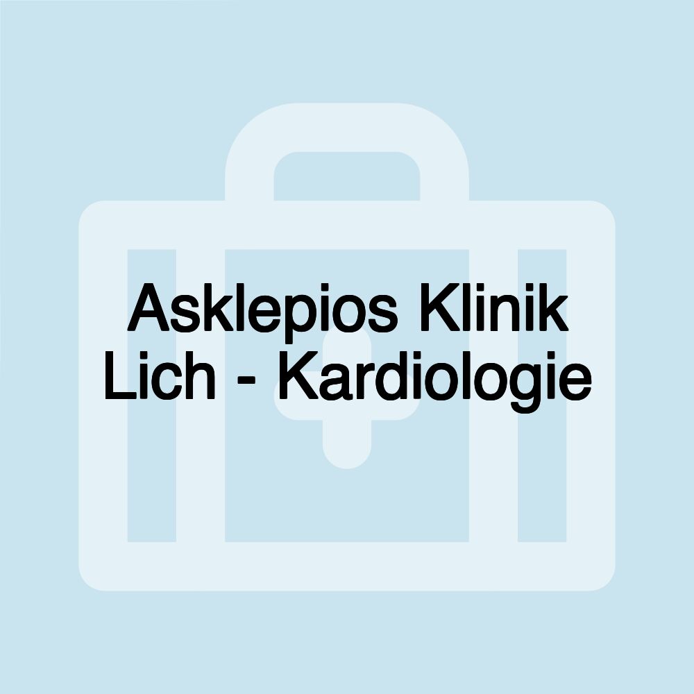 Asklepios Klinik Lich - Kardiologie