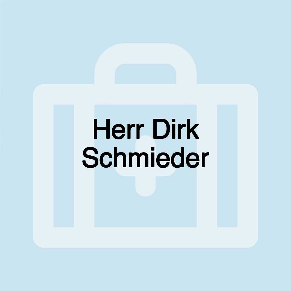 Herr Dirk Schmieder