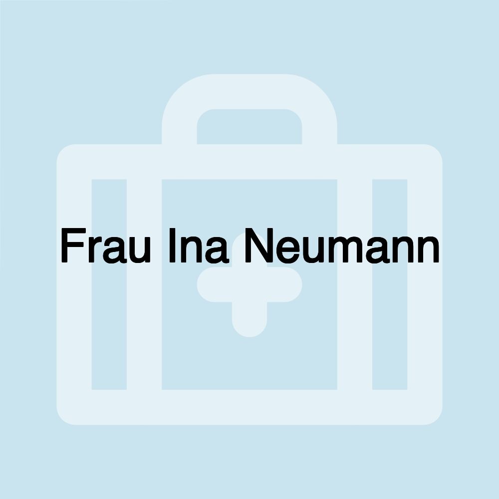 Frau Ina Neumann