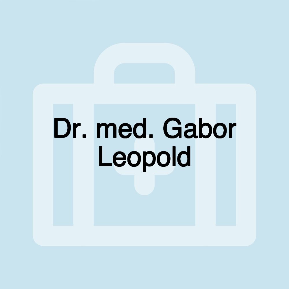 Dr. med. Gabor Leopold