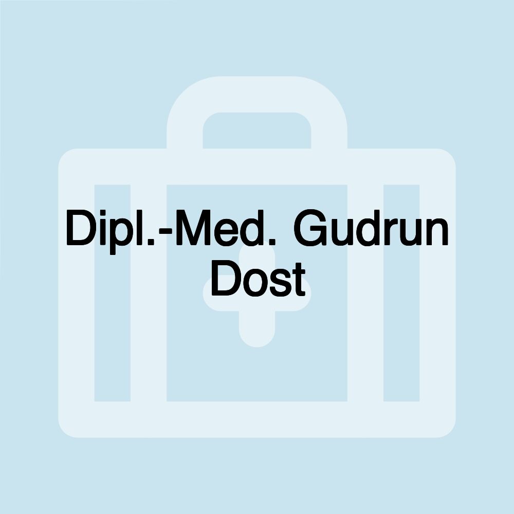 Dipl.-Med. Gudrun Dost