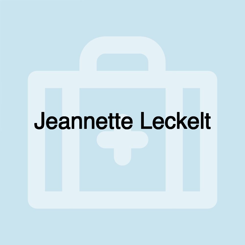 Jeannette Leckelt