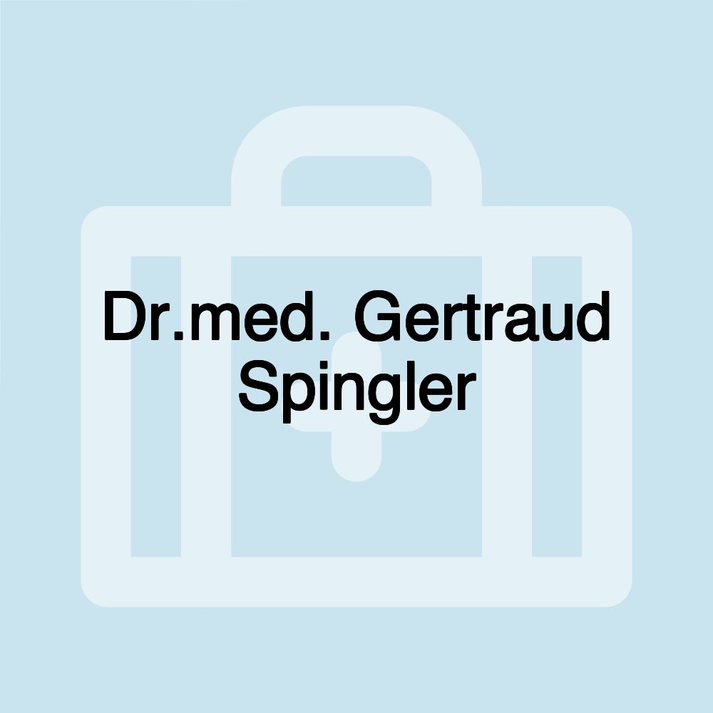 Dr.med. Gertraud Spingler