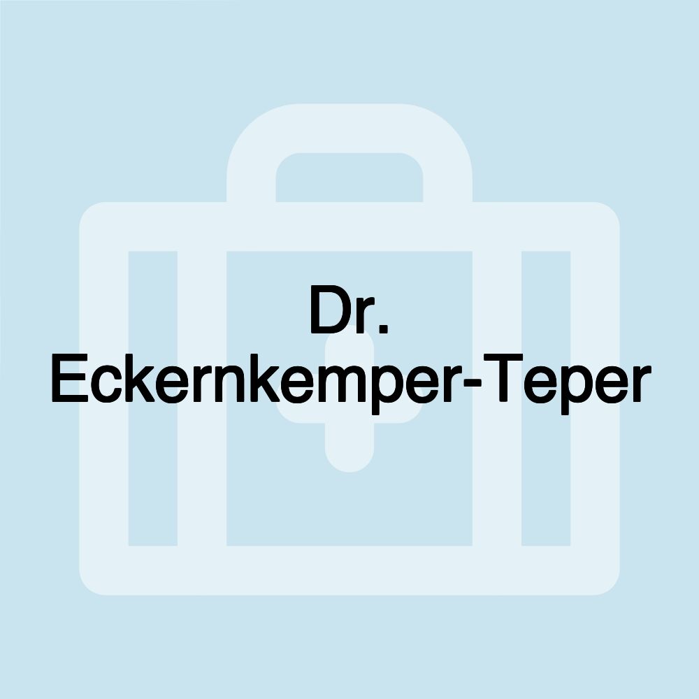 Dr. Eckernkemper-Teper