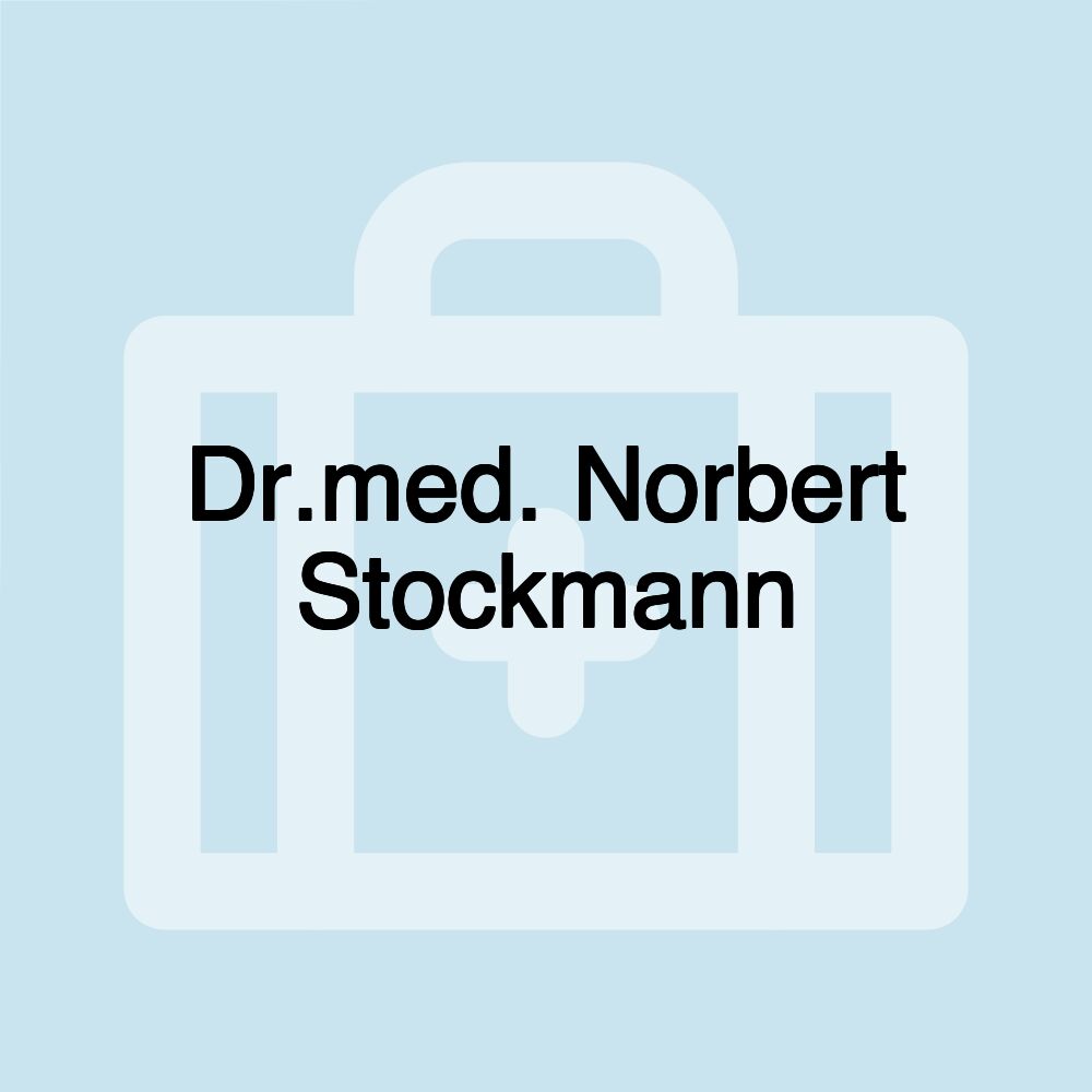 Dr.med. Norbert Stockmann