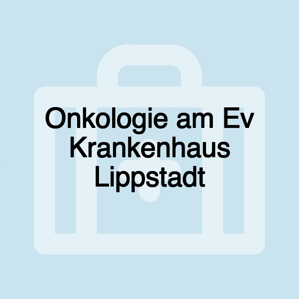 Onkologie am Ev Krankenhaus Lippstadt