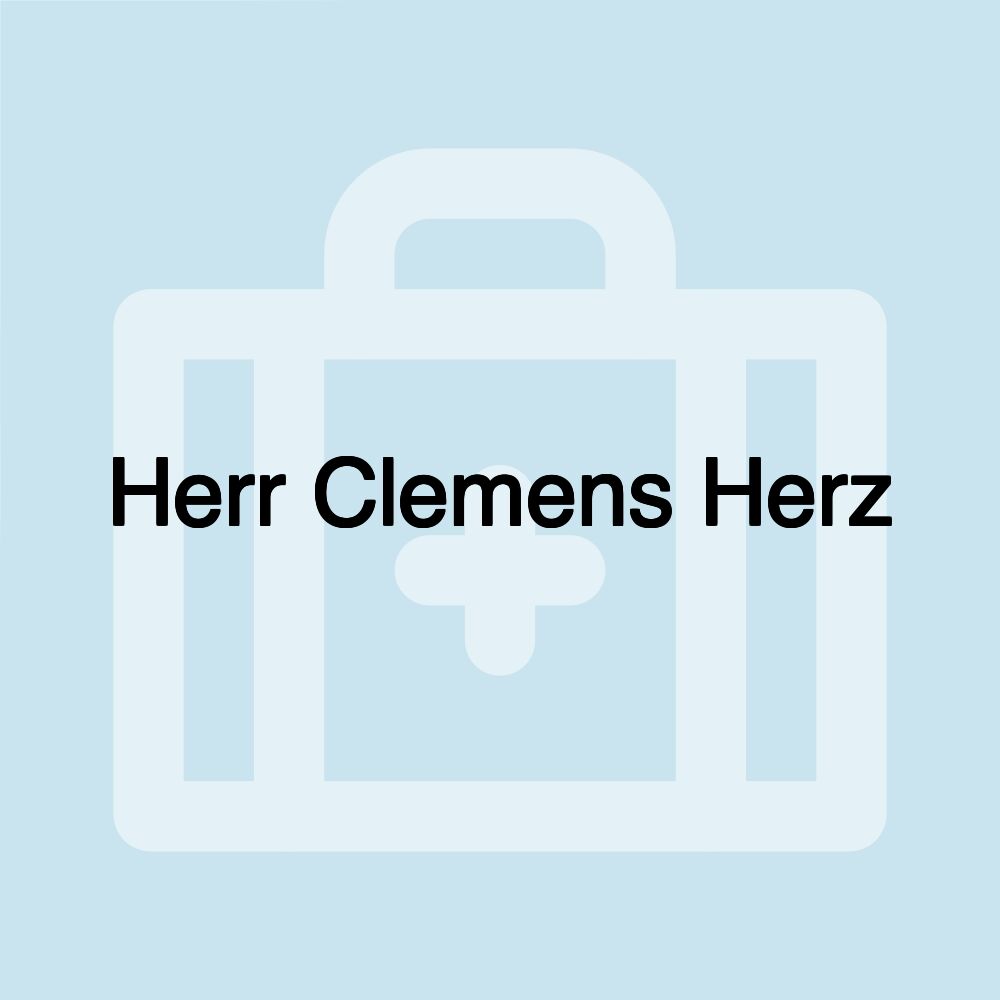 Herr Clemens Herz