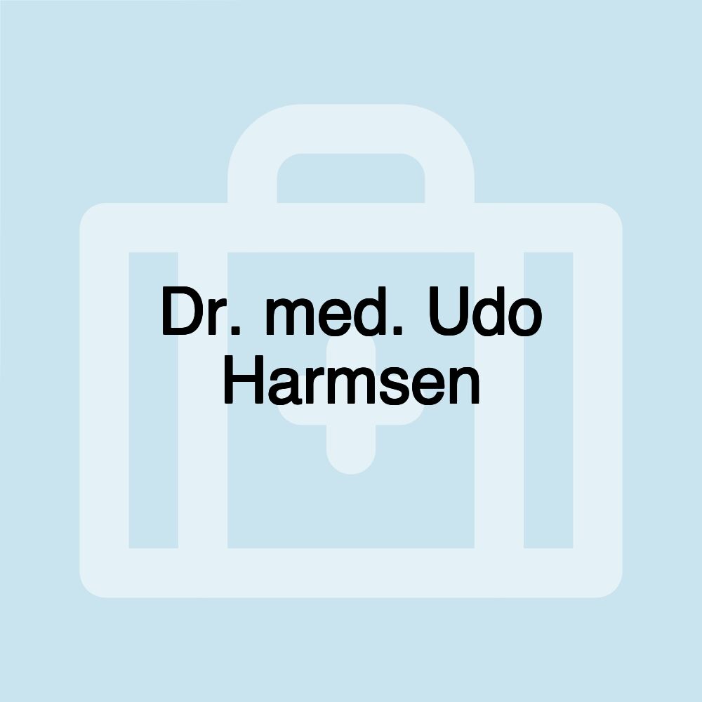 Dr. med. Udo Harmsen