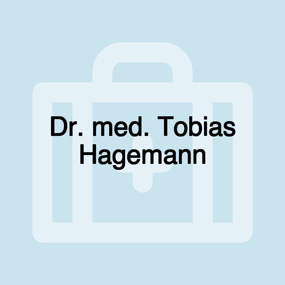 Dr. med. Tobias Hagemann