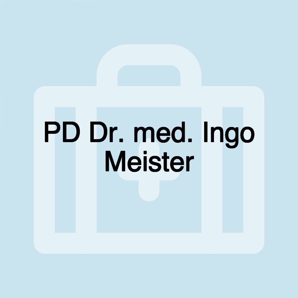 PD Dr. med. Ingo Meister