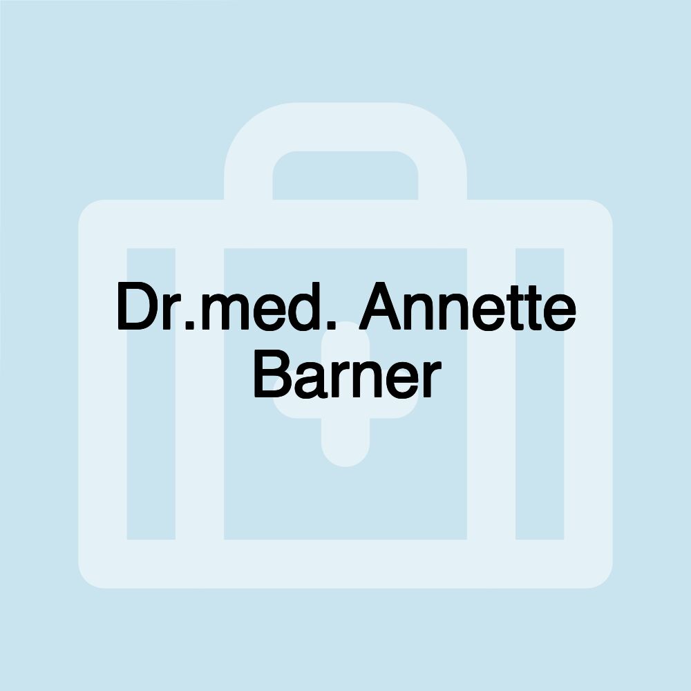 Dr.med. Annette Barner