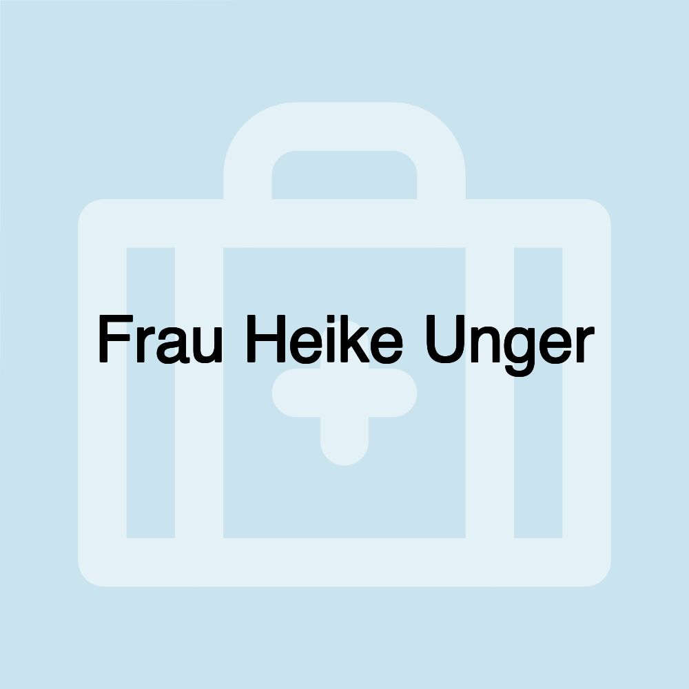 Frau Heike Unger