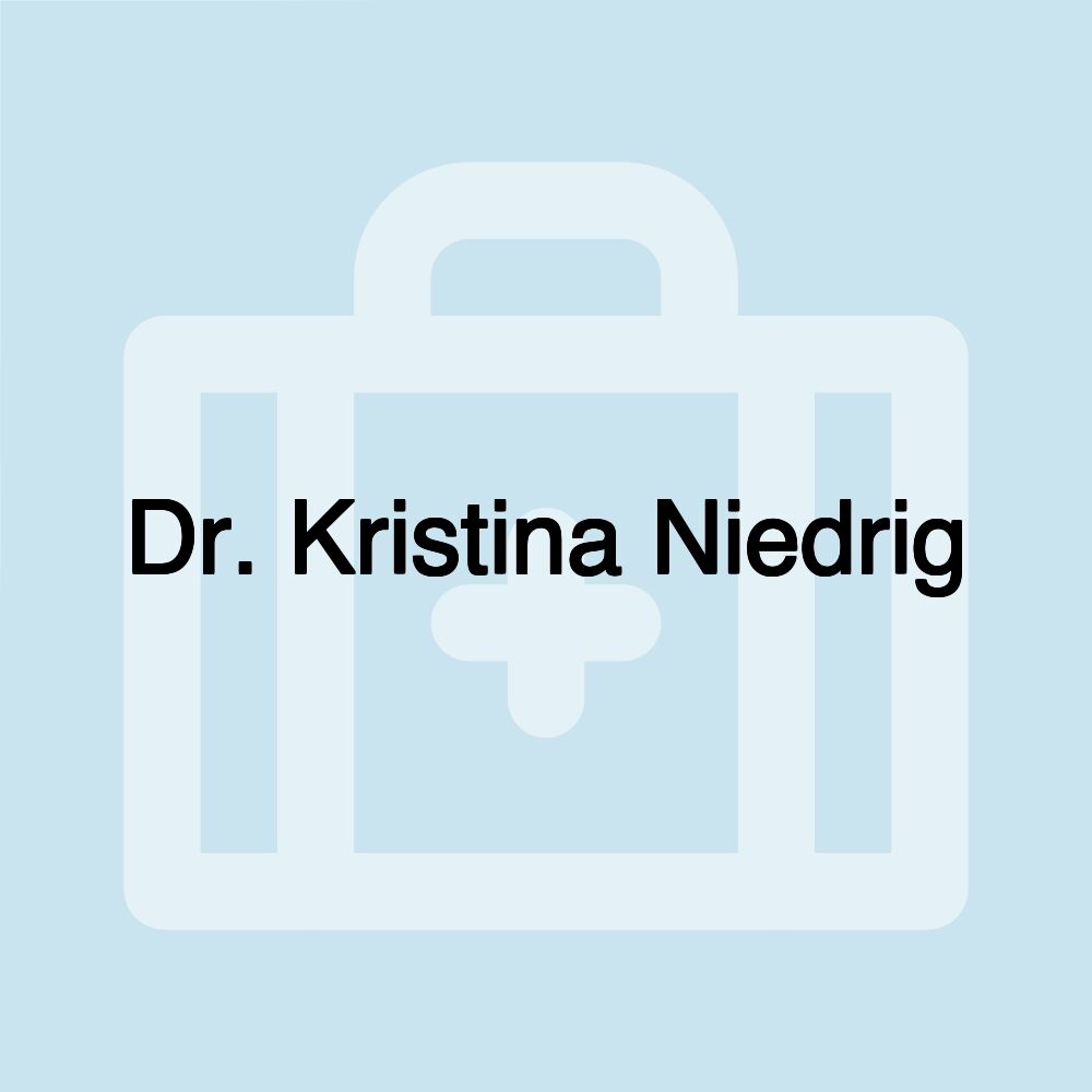 Dr. Kristina Niedrig