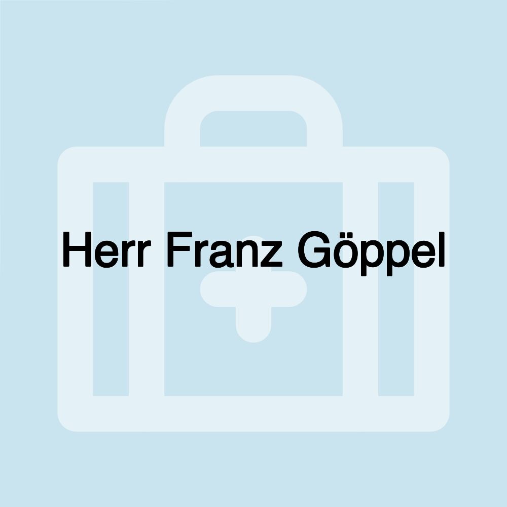 Herr Franz Göppel