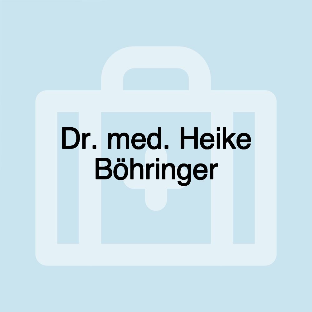 Dr. med. Heike Böhringer