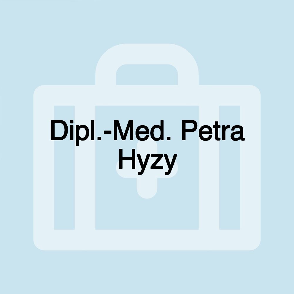 Dipl.-Med. Petra Hyzy