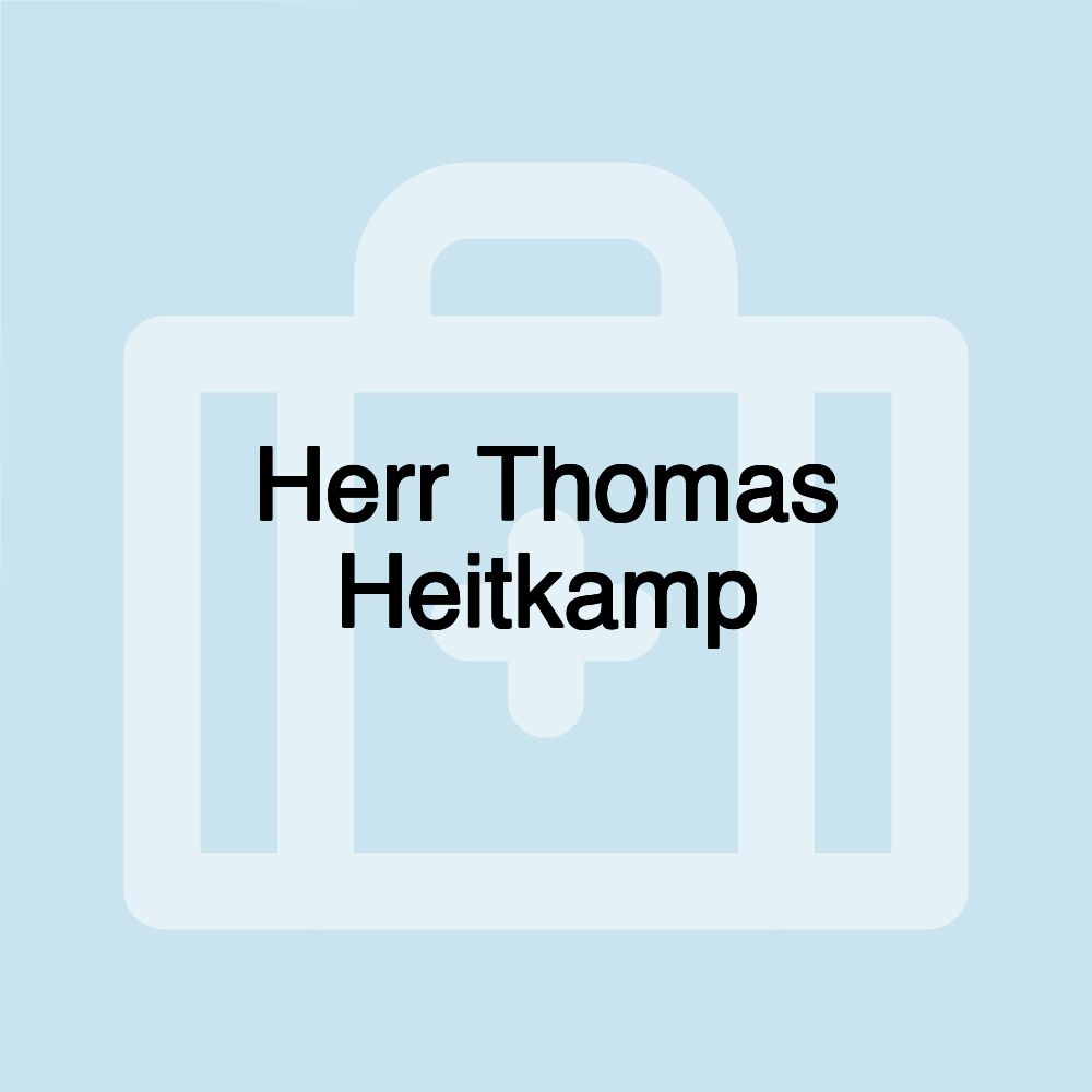 Herr Thomas Heitkamp