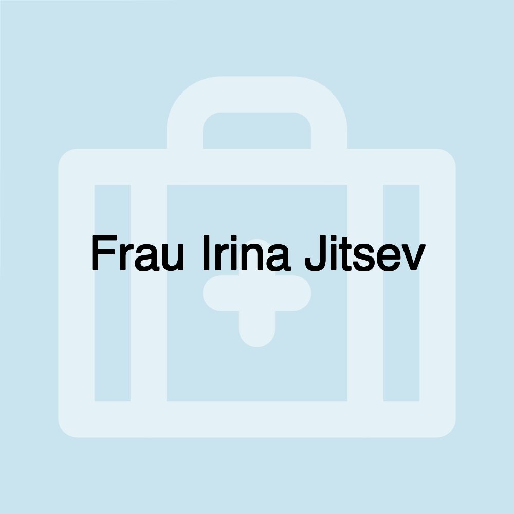 Frau Irina Jitsev