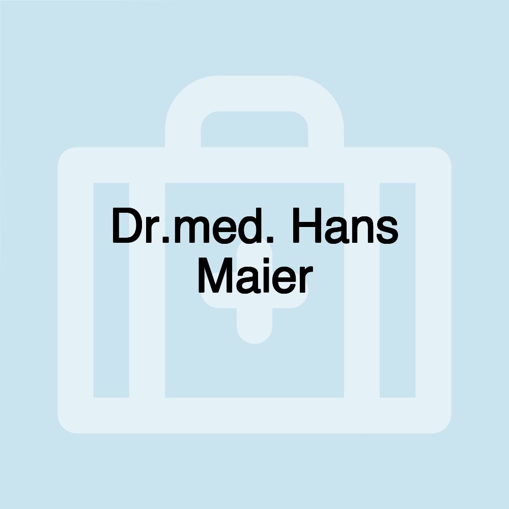 Dr.med. Hans Maier