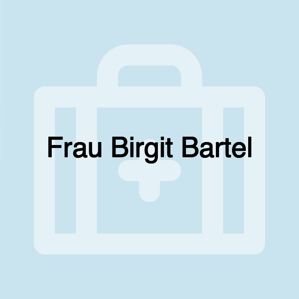 Frau Birgit Bartel