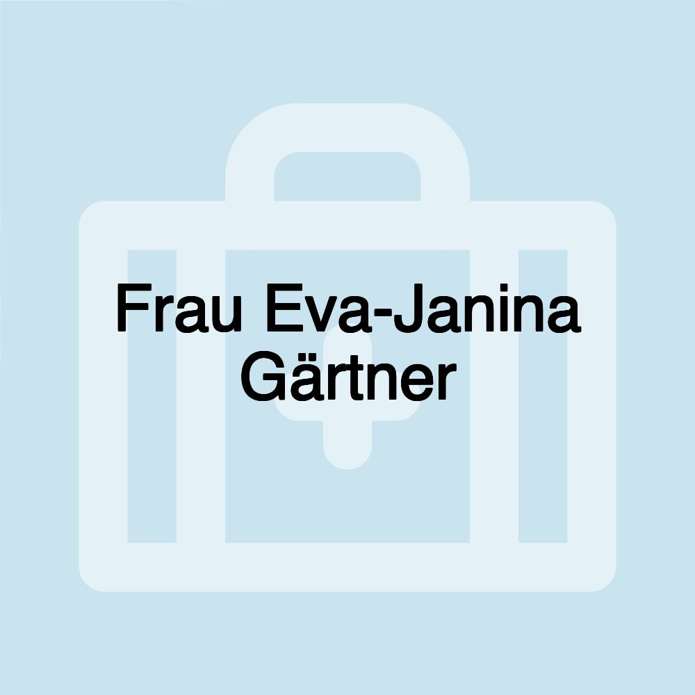 Frau Eva-Janina Gärtner