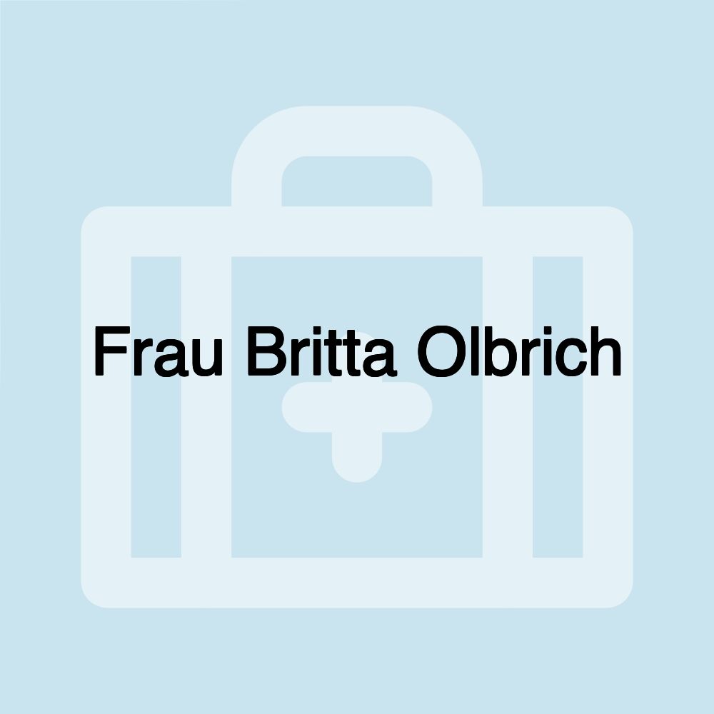 Frau Britta Olbrich