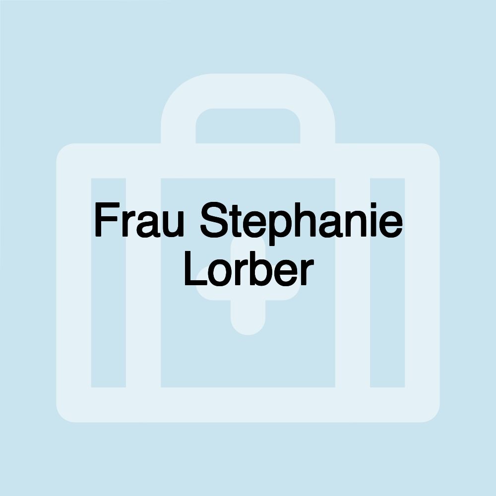 Frau Stephanie Lorber