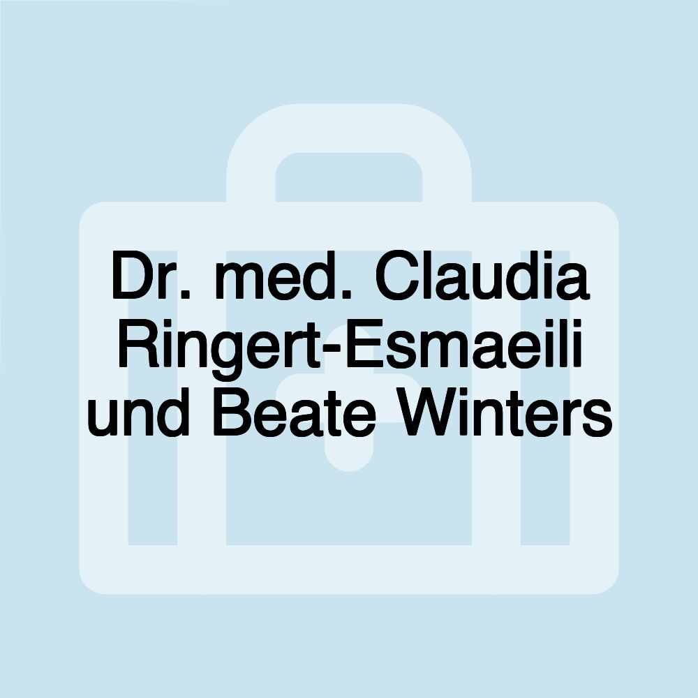 Dr. med. Claudia Ringert-Esmaeili und Beate Winters