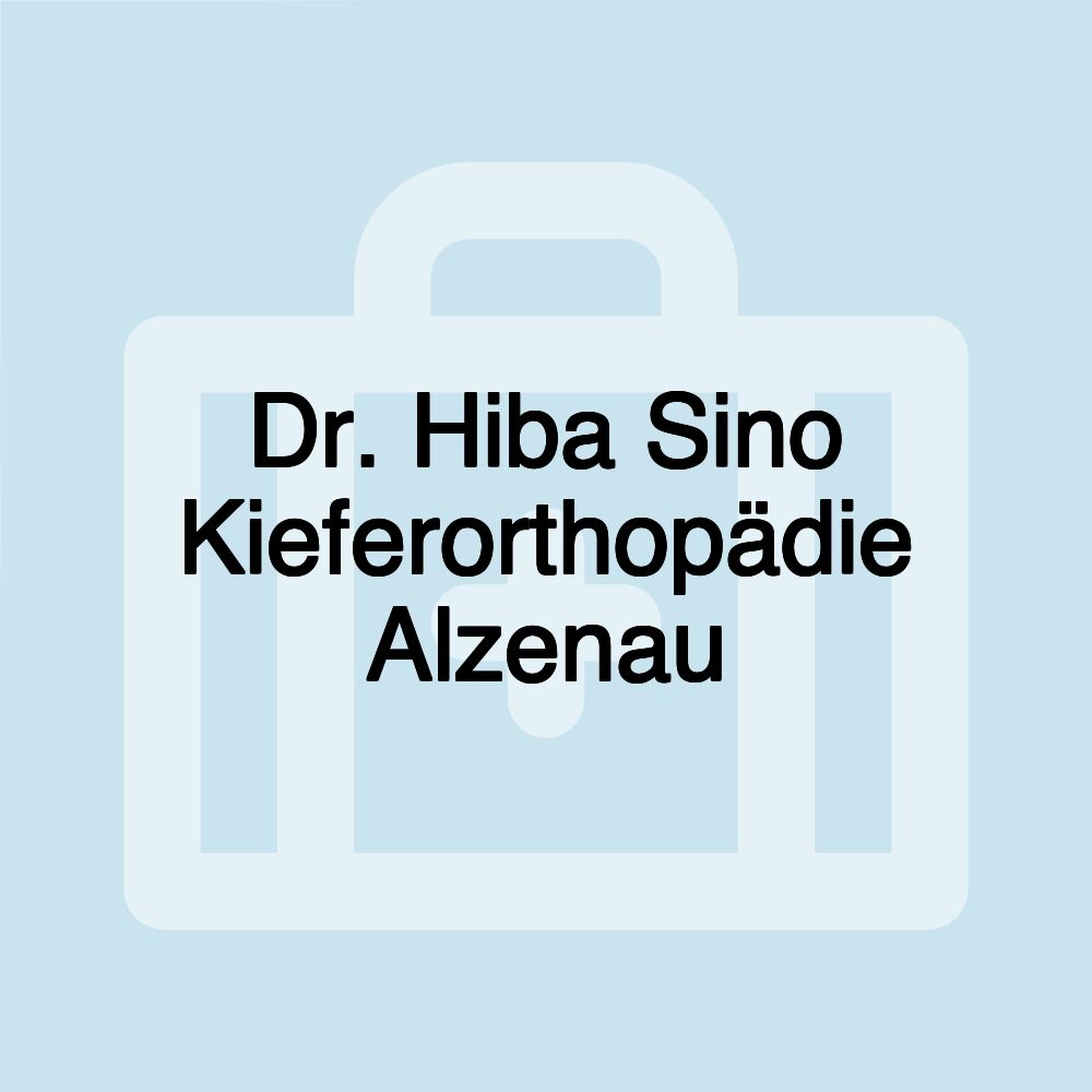 Dr. Hiba Sino Kieferorthopädie Alzenau