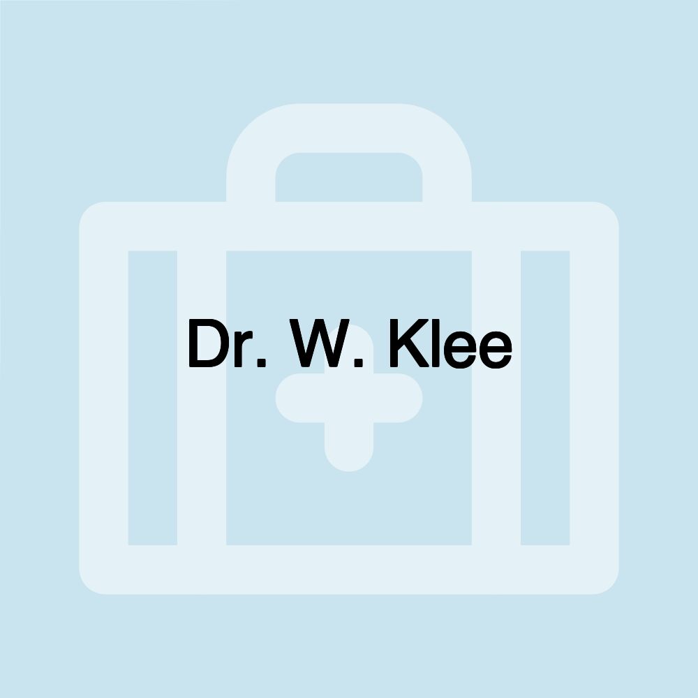 Dr. W. Klee