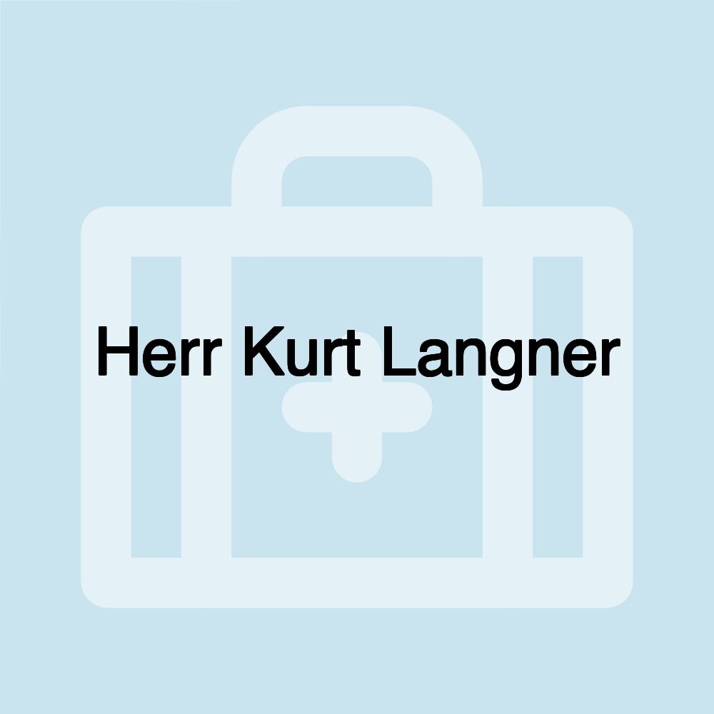 Herr Kurt Langner