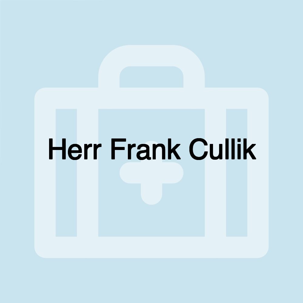 Herr Frank Cullik