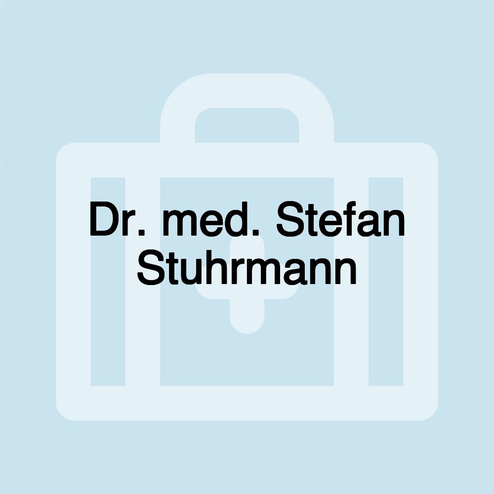 Dr. med. Stefan Stuhrmann