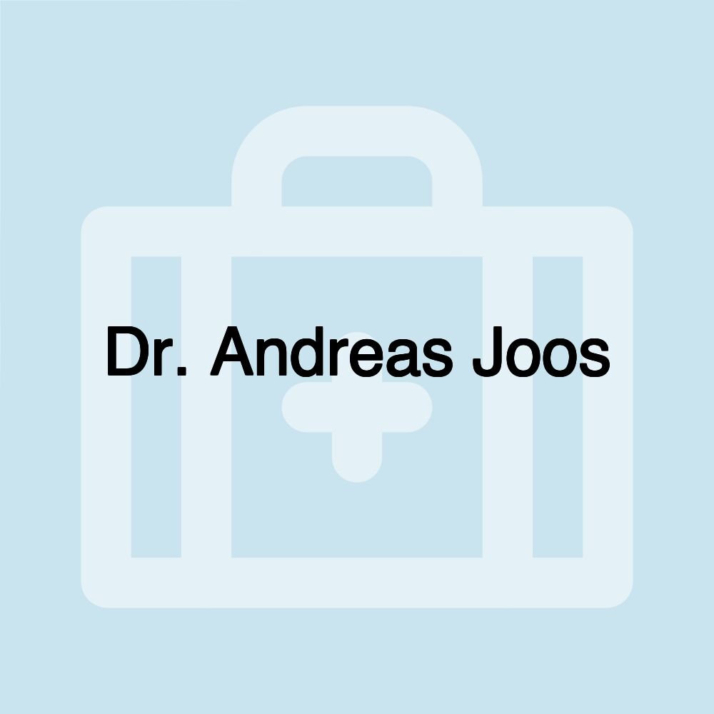 Dr. Andreas Joos