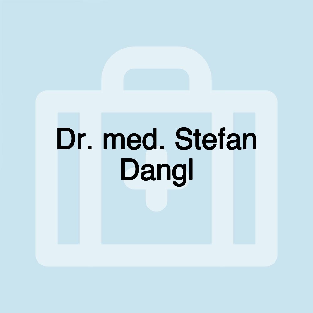 Dr. med. Stefan Dangl