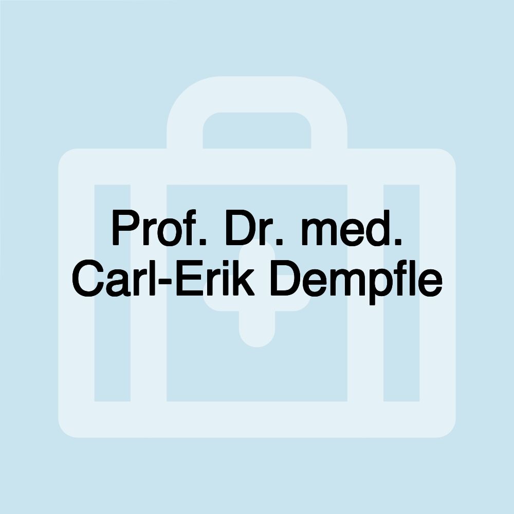 Prof. Dr. med. Carl-Erik Dempfle