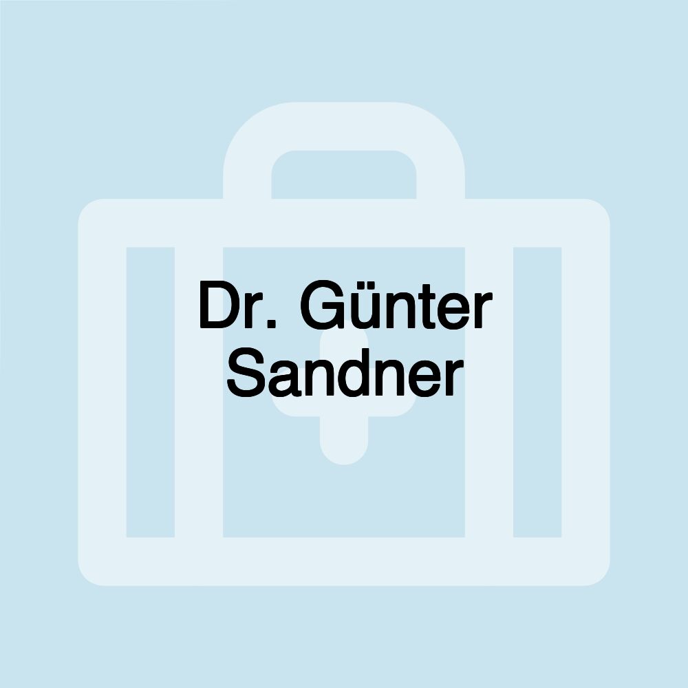 Dr. Günter Sandner