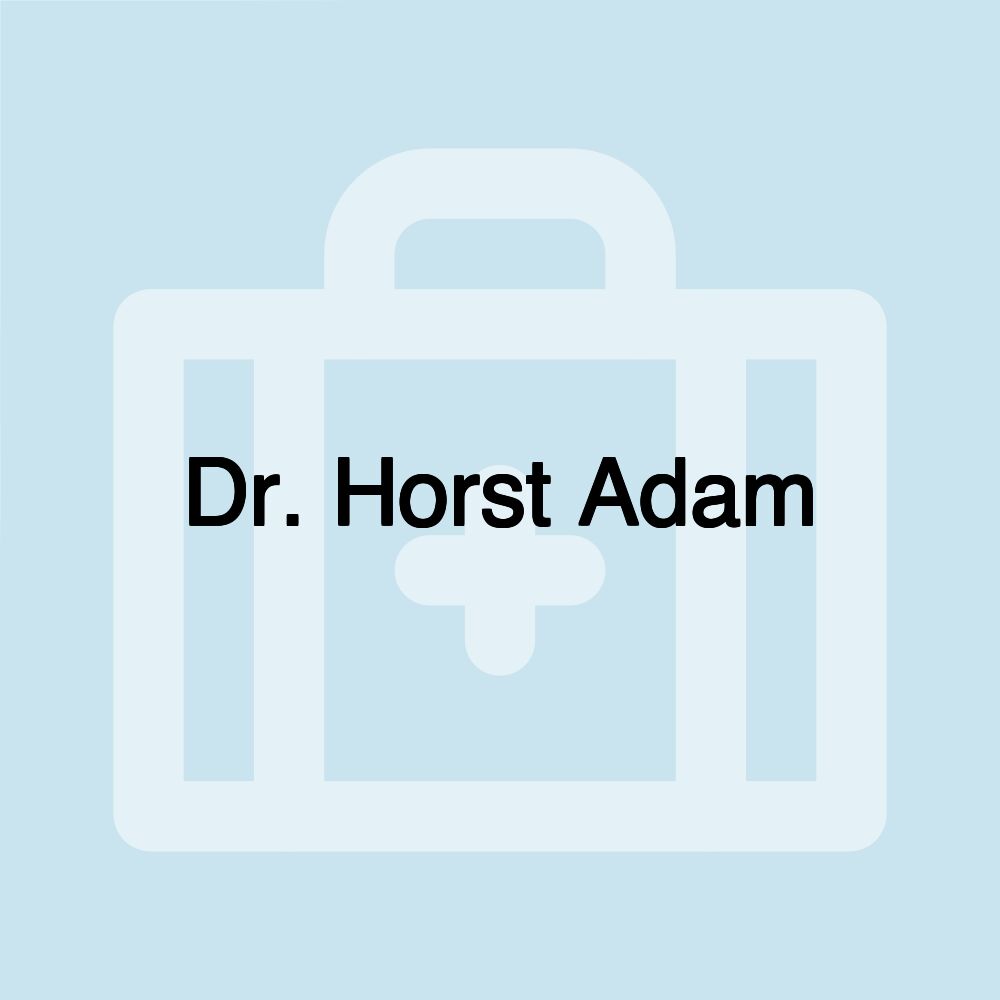 Dr. Horst Adam