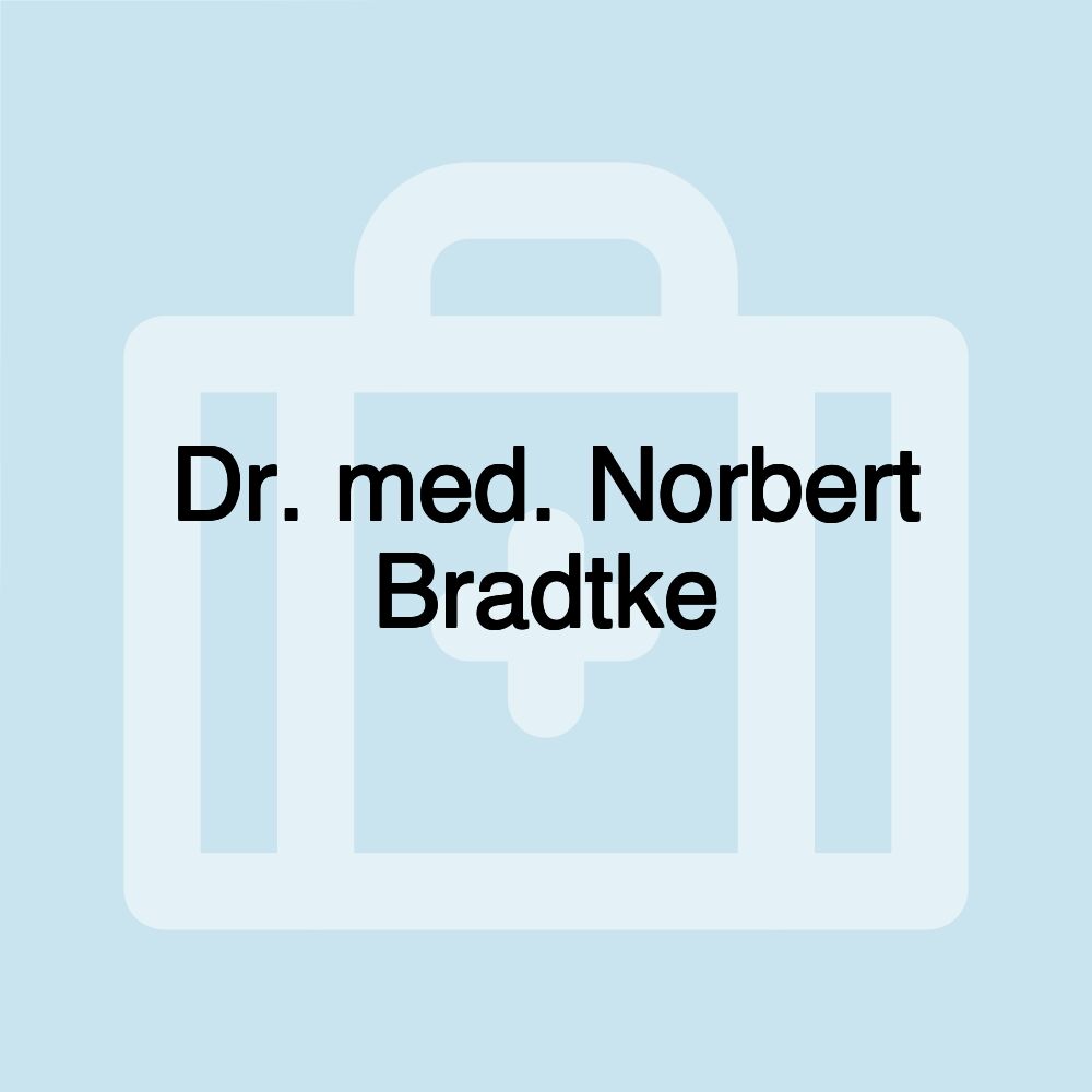 Dr. med. Norbert Bradtke