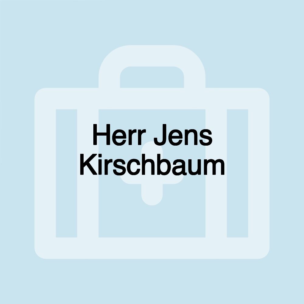 Herr Jens Kirschbaum