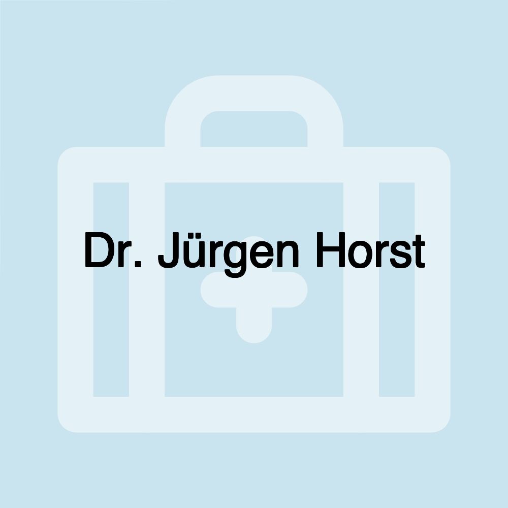 Dr. Jürgen Horst