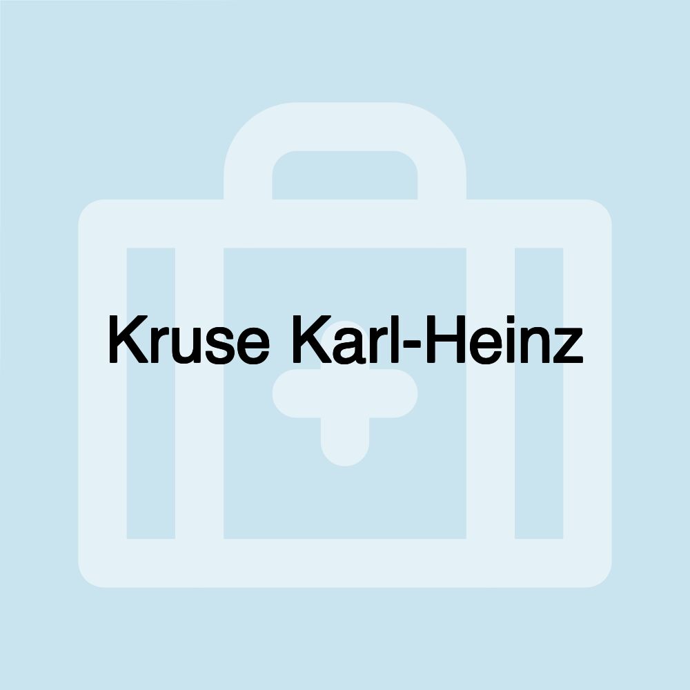 Kruse Karl-Heinz