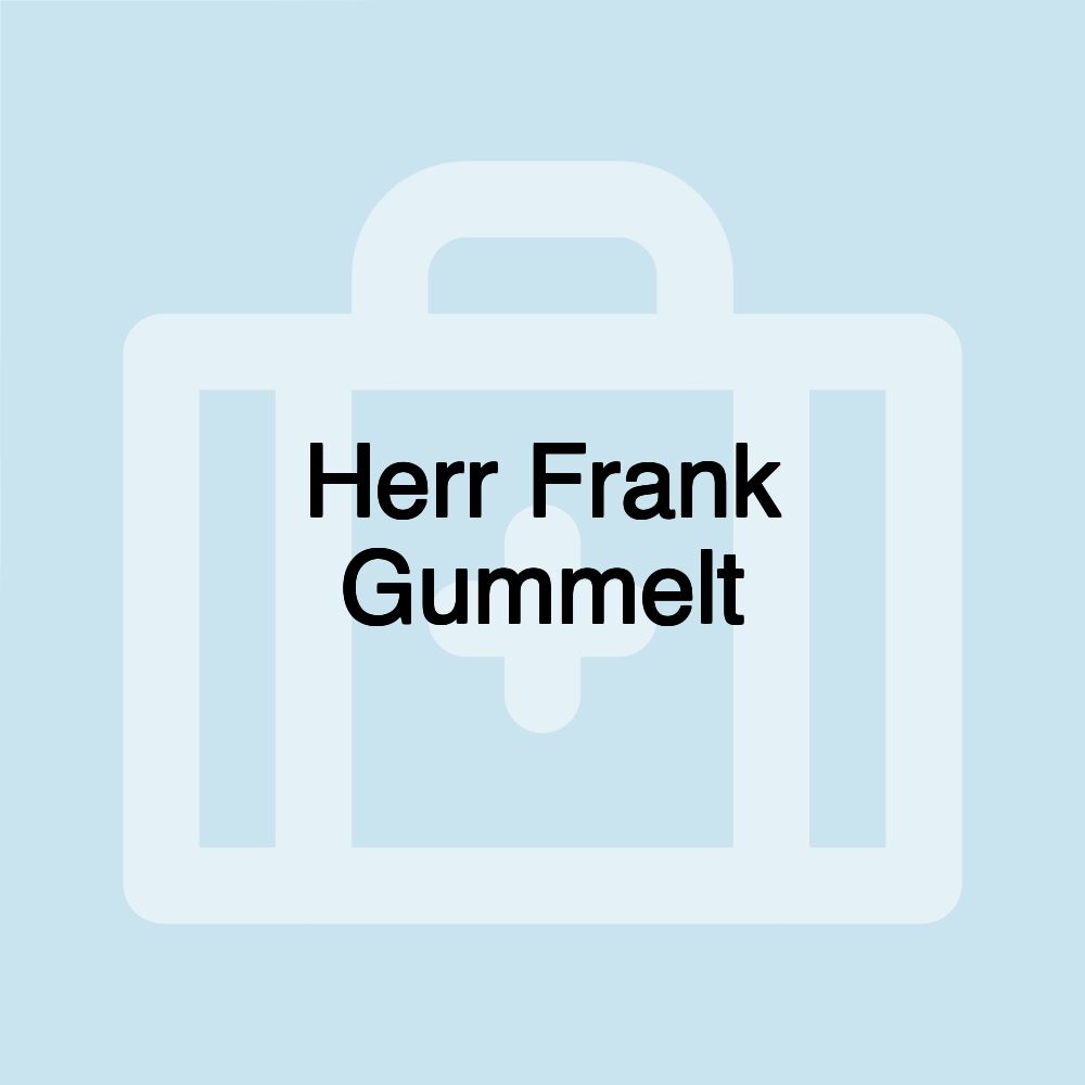 Herr Frank Gummelt