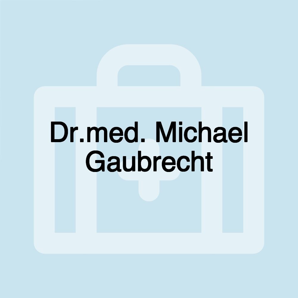 Dr.med. Michael Gaubrecht