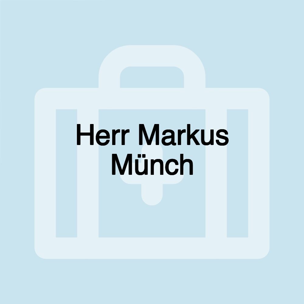 Herr Markus Münch