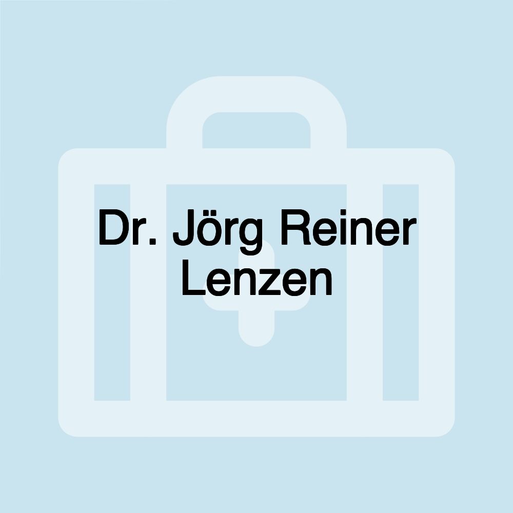 Dr. Jörg Reiner Lenzen