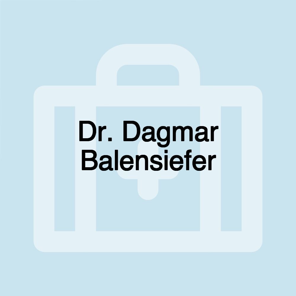 Dr. Dagmar Balensiefer