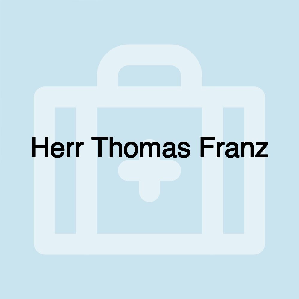 Herr Thomas Franz